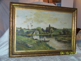 Frederick Matzow (1861 - 1938) Listed Artist Antique Oil On Artist Board photo