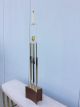 Rare Laurel Brass And Walnut Modernist Tall Lamp Parzinger Era Mid-Century Modernism photo 10