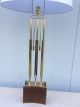 Rare Laurel Brass And Walnut Modernist Tall Lamp Parzinger Era Mid-Century Modernism photo 2