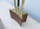 Rare Laurel Brass And Walnut Modernist Tall Lamp Parzinger Era Mid-Century Modernism photo 3