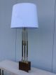 Rare Laurel Brass And Walnut Modernist Tall Lamp Parzinger Era Mid-Century Modernism photo 5