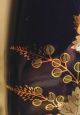 Cobalt Blue Porcelain Vase W/ Oriental Motif With Gold Flowers & Trim Vases photo 10