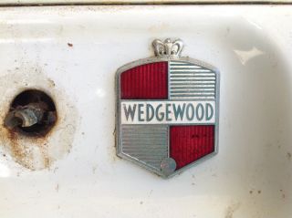 Vintage Wedgewood Gas Stove Parts - Wedgewood 2 Post Logo Emblem photo