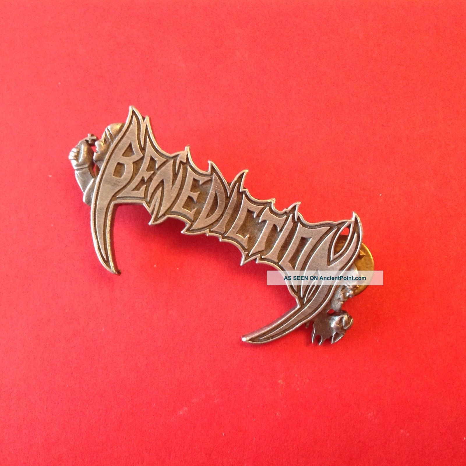 Metal Detector ' Beach Finds ' A Really Unusual ' Benidiction ' Double Pin - Brooch British photo