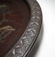 D672: Japanese Wooden Circular Tray With Fine Sculpture And Wood Taste Plates photo 4