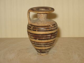 Ancient Greek Corinthian Pottery Aryballos C.  6th Cent.  Bc photo