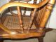 Antique Oak Rocking Chair (child Size) With Cane Seat Circa 1900 1900-1950 photo 5
