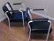 3 Barber Chairs 1 1920s Reliance Leathre Barber & 2 - 1958 Leather Waiting Room Post-1950 photo 3