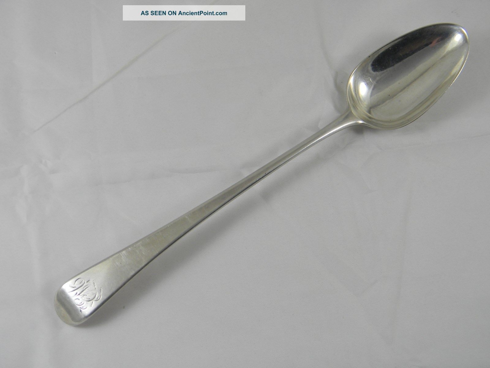Georgian Silver Stuffing Spoon George Smith Iii London 1785 Sterling United Kingdom photo