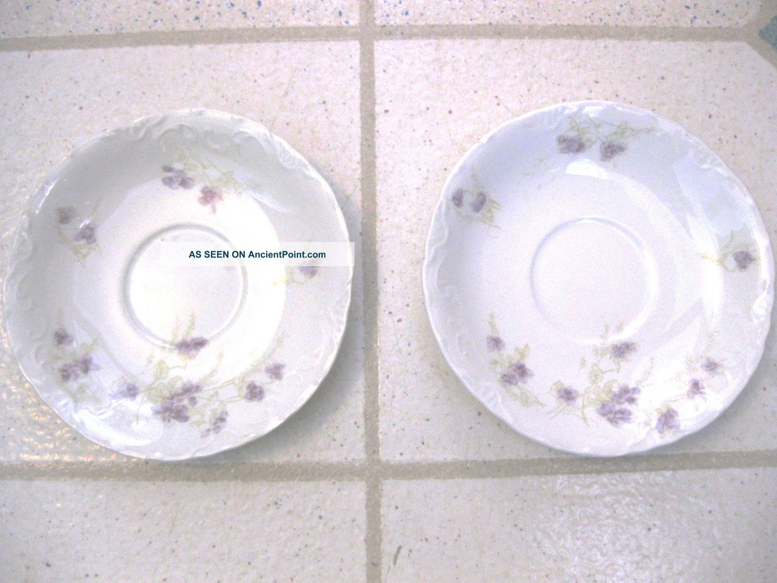 Antique Pair 2 Cup Saucer Plate Pat Royal Johnson Brothers England Semi Porcelan Cups & Saucers photo