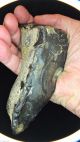Large Acheulian Unifacial Dual Point Chopper,  Found Nr Swanscombe,  Kent A665 Neolithic & Paleolithic photo 2