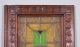 French Antique Stained Leaded Glass Oak Wood Door Panel 1 Pre-1900 photo 1