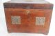 Antique Restored Wooden Handmade Secret Opening Wooden Box Many Compartments Boxes photo 2