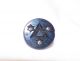 Victorian Black Glass Button Pressed Triangle Star Studs For Antique Clothing Buttons photo 1