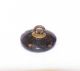 Victorian Black Glass Button Pressed Triangle Star Studs For Antique Clothing Buttons photo 2