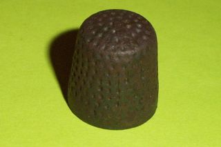 Rare Authentic Medieval Thimble Sewing Tool Old Artifact Antique Sew Arts Crafts photo