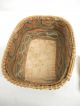 Antique Native North American Quill Basket 1895 Ca + Dated Train Ticket Ojibwa Native American photo 3