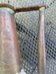 Antique Watering Tin Pitcher Copper Metal Pot Spout Hammered Moorish 1800 ' S Rare Garden photo 4