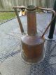 Antique Watering Tin Pitcher Copper Metal Pot Spout Hammered Moorish 1800 ' S Rare Garden photo 5