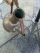 Antique Watering Tin Pitcher Copper Metal Pot Spout Hammered Moorish 1800 ' S Rare Garden photo 7