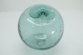 (1288) 3.  34 Inch Japanese Glass Float Ball Buoy Bouy Wp 109 Star Mark photo