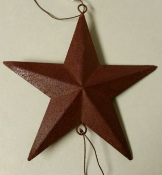 Primitive Americana Wall Hanging - Stars - Rusty - 19 