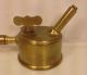 Antique Brass Ship Lantern Lighter Burner With Wood Handle Patented In 1890s Lamps & Lighting photo 1