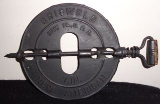 Griswold Cast Iron Stove Damper Reversible Vintage 7 