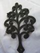 Vintage Cast Iron Trivet Family Tree Footed Hot Plate Signed Jzh Stamp 1951 13 Trivets photo 2