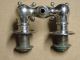 Antique Vintage Kitchen Slate Sink Bathroom Faucets Hot Cold Nickel Brass ' A ' Plumbing photo 5