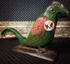 Rare Figural Parrot Bird Nut Cracker Tool Excellent Heavy Cast Iron As Doorstop Metalware photo 3