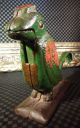 Rare Figural Parrot Bird Nut Cracker Tool Excellent Heavy Cast Iron As Doorstop Metalware photo 4