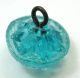 Antique Charmstring Button Aqua Candy Mold W/ Radiant Back Mold Buttons photo 3