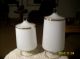 Apothecary Vanity Jars Footed White Frosted Glass With Yellow Daisy Flowers Bottles & Jars photo 5