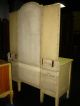 Vintage French Country Provincial Vanity W Tri Fold Mirror Post-1950 photo 4