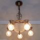 632 Vintage 20s 30 ' S Ceiling Light Lamp Fixture Chandelier Polychrome Re - Wired Chandeliers, Fixtures, Sconces photo 2