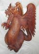 Huge Massive Hand Carved Wood Wyvern Pterosaur Dragon 21” Tall {60” Tail - Nose} Pacific Islands & Oceania photo 3
