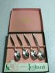 1847 Rogers Bros 1961 Leilani Small 4 Inch Demitasse Spoons Of 4 Mint In Box Flatware & Silverware photo 2
