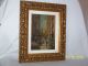 Vintage Oil On Wood Panel Street Scene Gallery Painting Artist Signed Other photo 11
