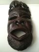 Hand Carved Solid Wood African Mask Wall Hanging Other photo 1