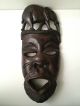 Hand Carved Solid Wood African Mask Wall Hanging Other photo 2