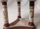 Rare Neoclassical Tripod Compote Bowl Greek Mythology Gods 3 Column Vtg Antique? Greek photo 8