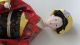 Auth Vtg Japanese Geisha Gofun Doll On Stand Glass Eyes Hand Painted Wow Dolls photo 10