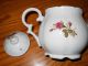 Vintage Victorian - English Rose Teapot/music Box - - Gold Trim - Sweet Primitives photo 1