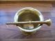 Hq Vintage Persian (islamic/middle Eastern) Brass Mortar And Pestle Set Middle East photo 8