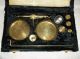 Vintage Brass Scales With Case Scales photo 1