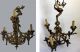 Antique Bronze Chandelier Winged Dragon 3 Light / Arm European / Russian 1891 Eb Chandeliers, Fixtures, Sconces photo 2