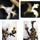Antique Bronze Chandelier Winged Dragon 3 Light / Arm European / Russian 1891 Eb Chandeliers, Fixtures, Sconces photo 3