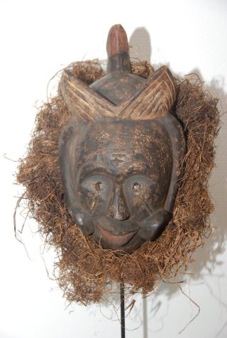Nigeria: Tribal Old And Rare Yoruba Mask. photo