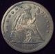 1846 Seated Liberty Silver Dollar Strong Au+ Detailing Authentic Rare Close Unc The Americas photo 4
